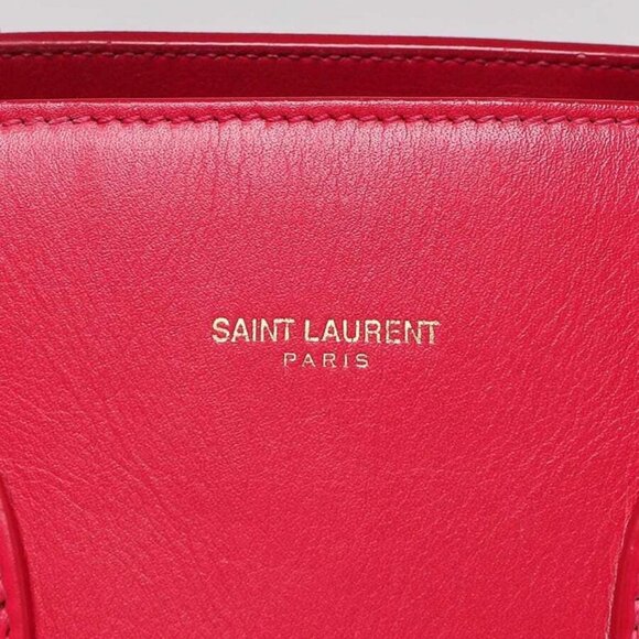 Yves Saint Laurent Pink Leather Small Sac de Jour Tote Bag - Picture 8 of 12